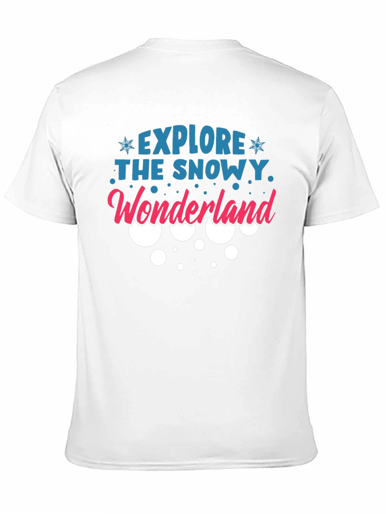 Explore the Snowy Wonderland Black T-Shirt