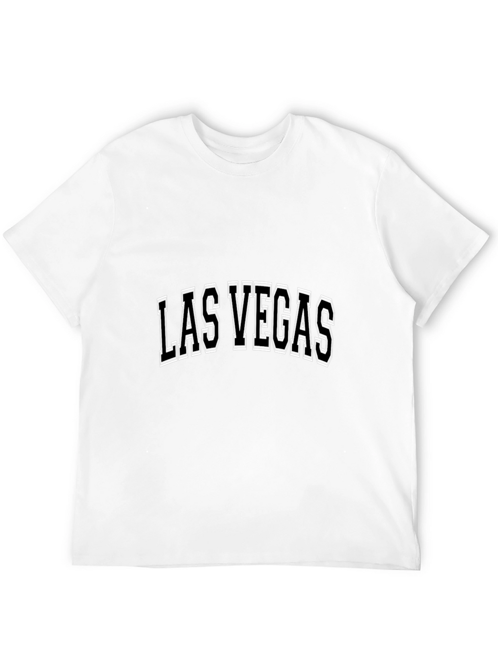 Las Vegas Graphic Print Black T-Shirt