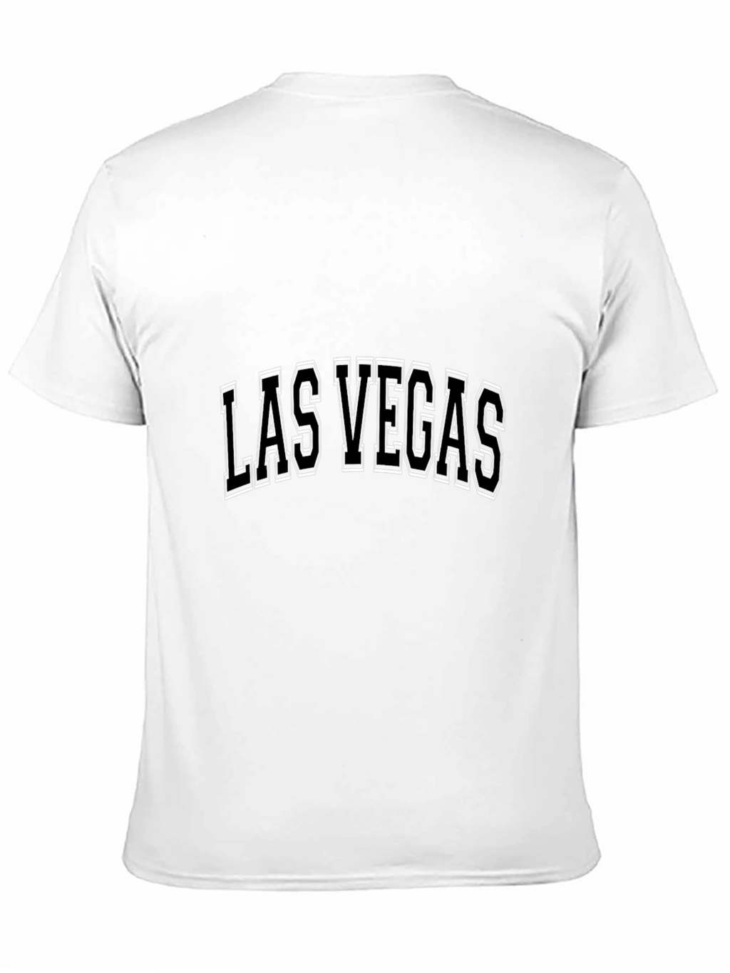 Las Vegas Graphic Print Black T-Shirt