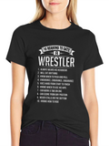 10 Reasons To Date a Wrestler Black T-Shirt