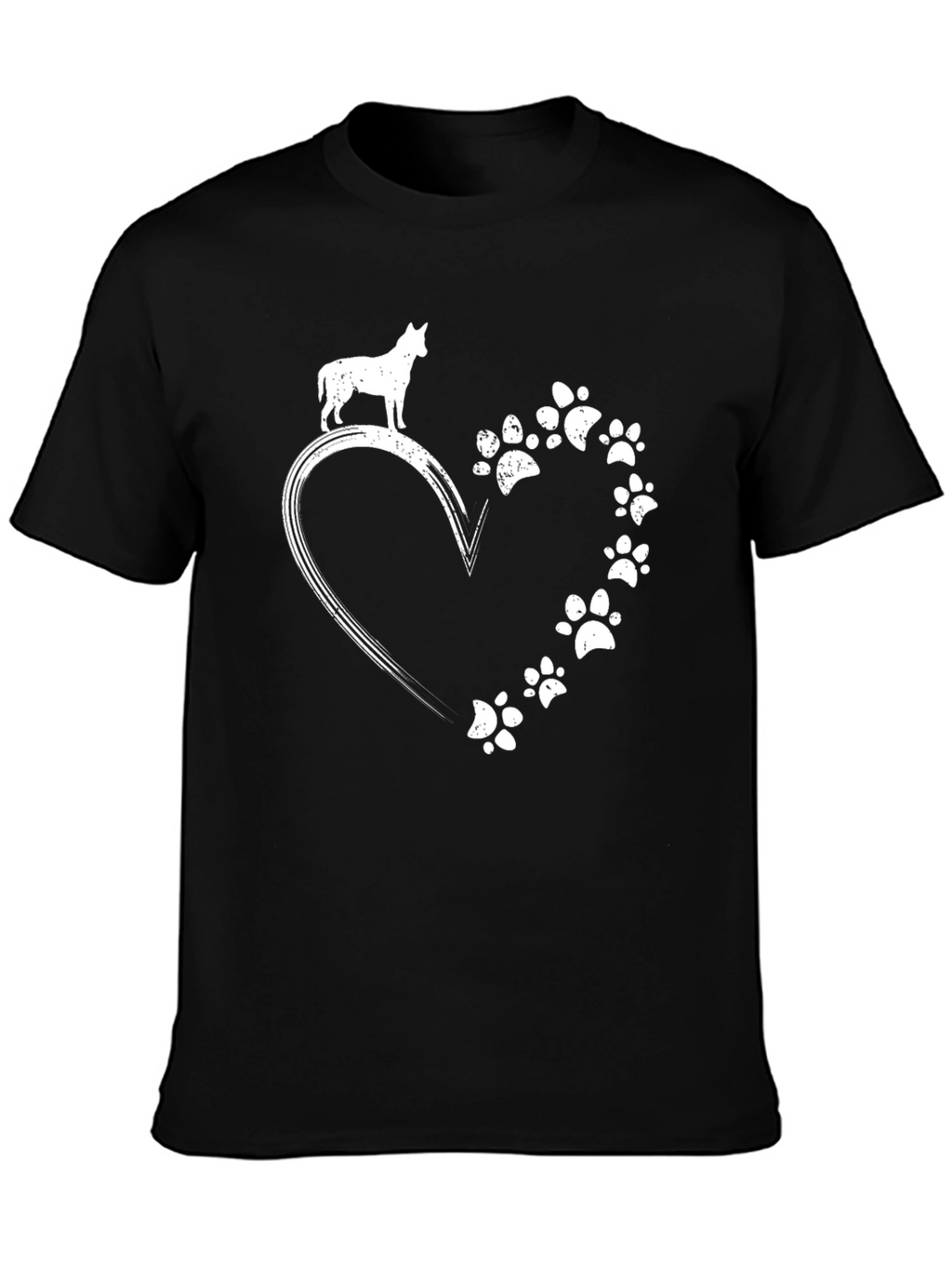 Dog Paw Heart T-Shirt - Unisex