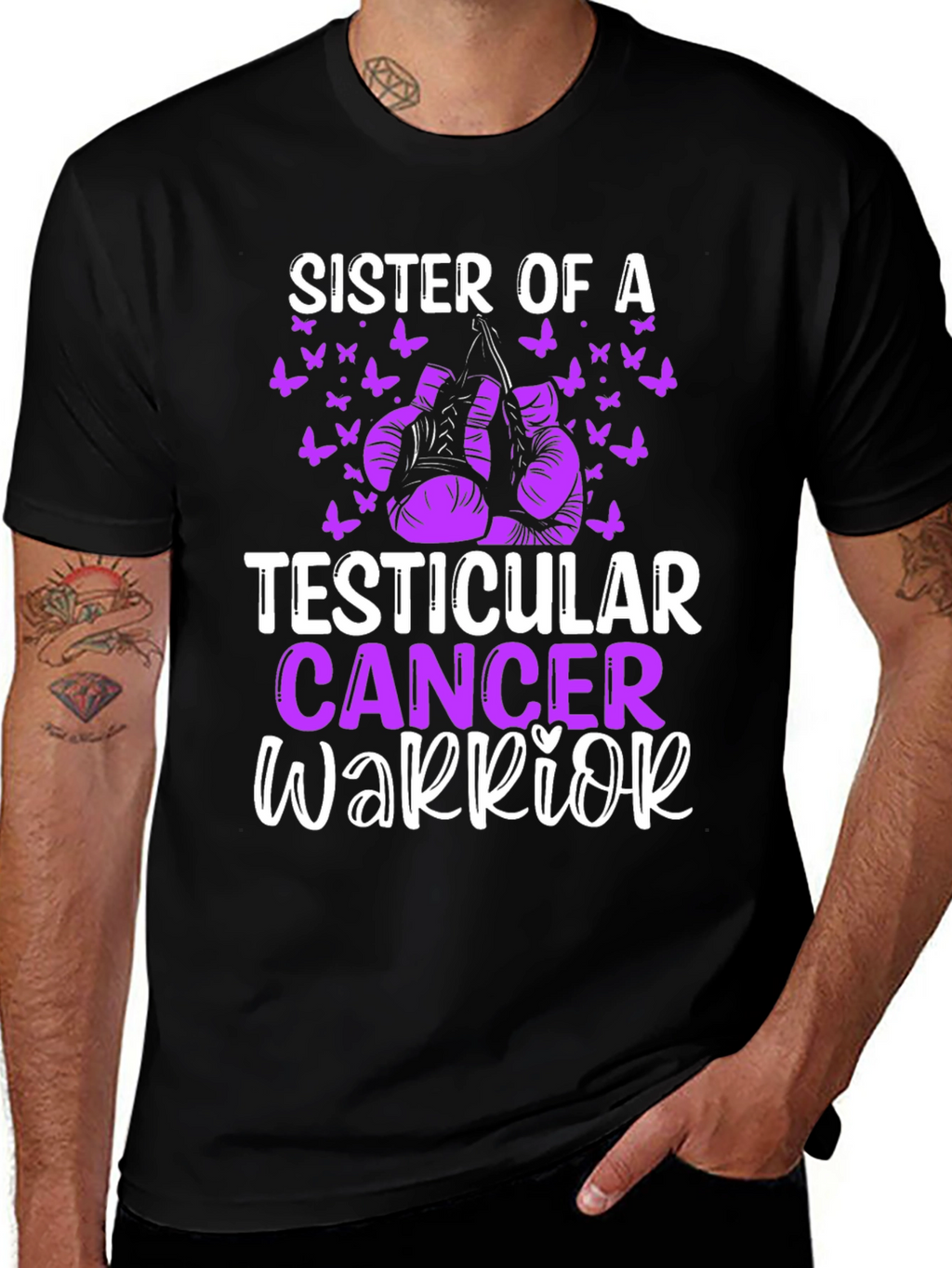 Sister of a Testicular Cancer Warrior T-Shirt