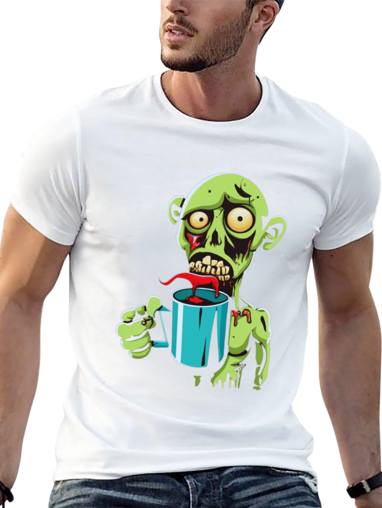 Zombie Coffee Lover Graphic Tee