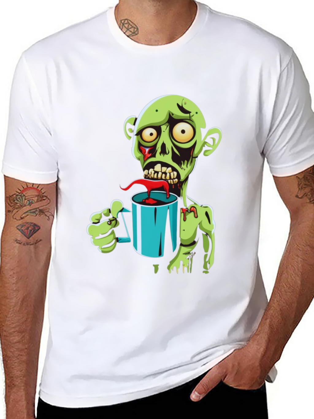 Zombie Coffee Lover Graphic Tee