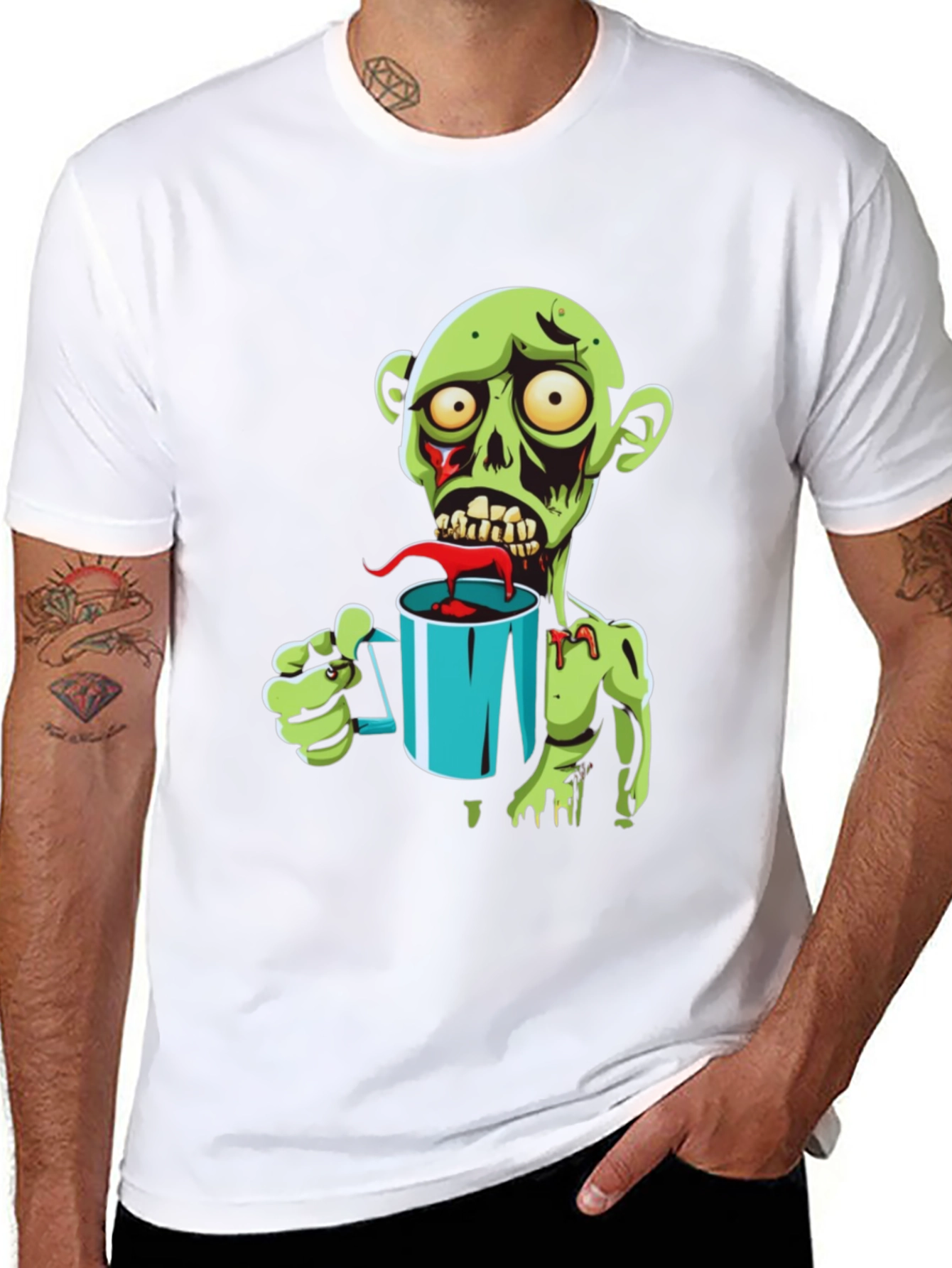 Zombie Coffee Lover Graphic Tee