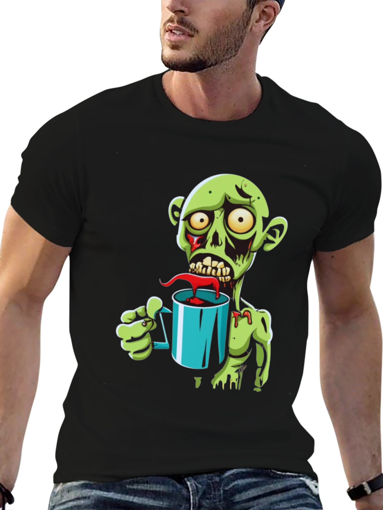 Zombie Coffee Lover Graphic Tee