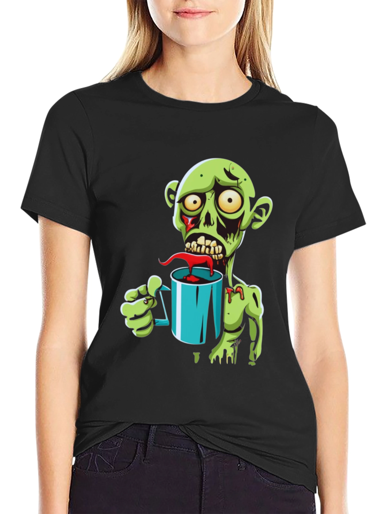 Zombie Coffee Lover Graphic Tee