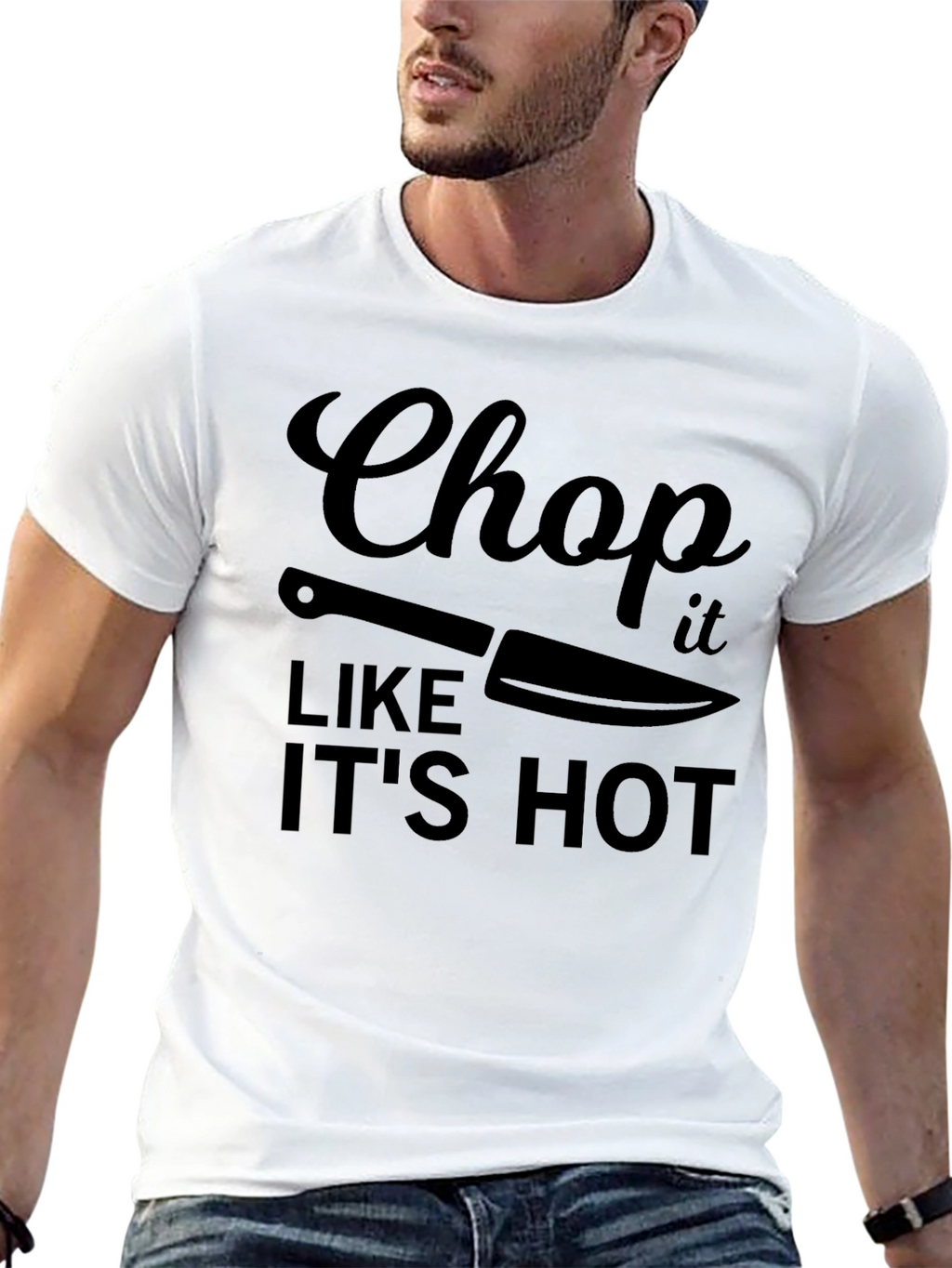 Chop It Like Its Hot Black T-Shirt