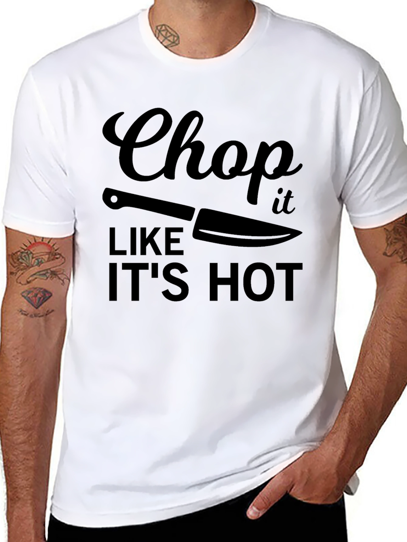 Chop It Like Its Hot Black T-Shirt