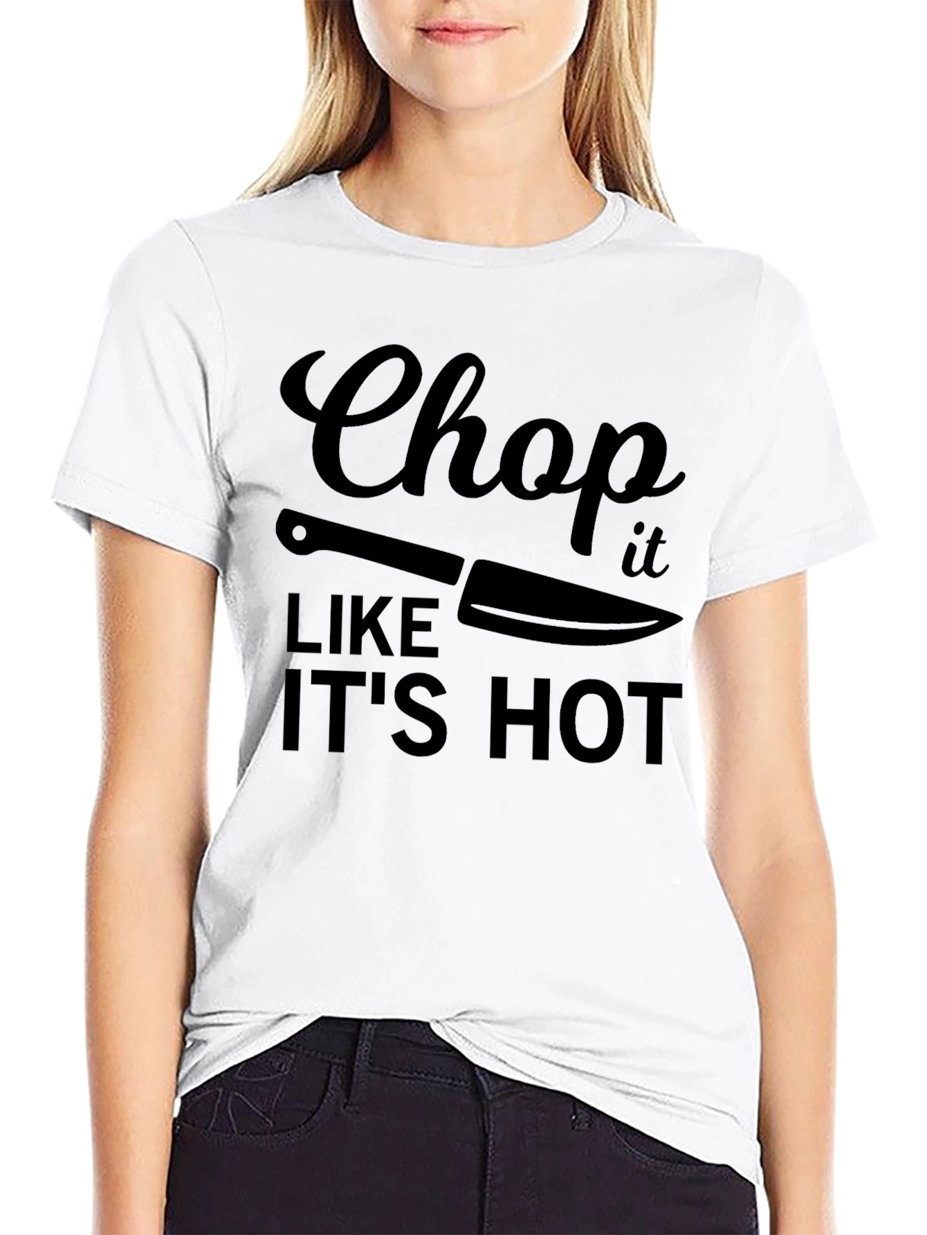 Chop It Like Its Hot Black T-Shirt