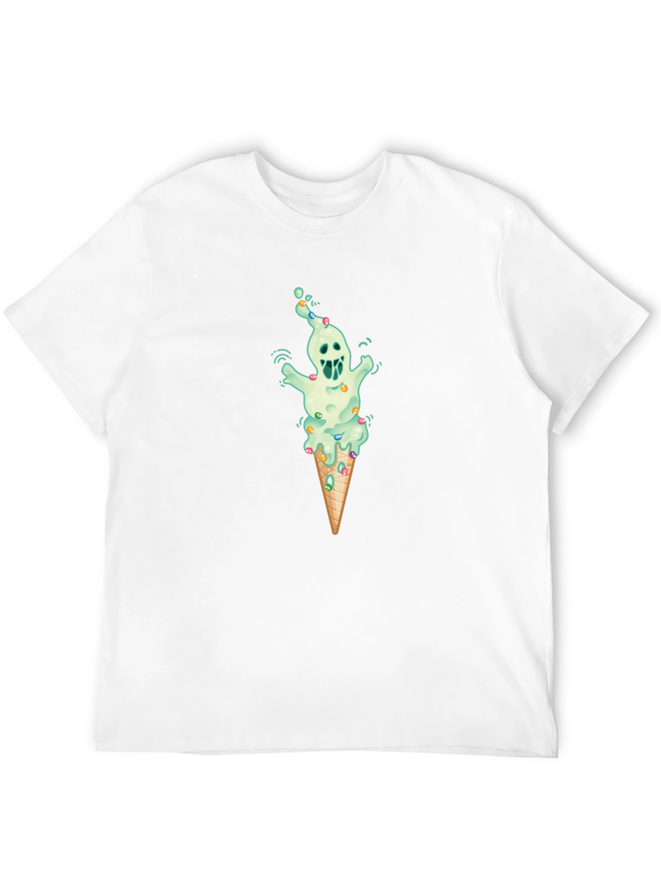 Ice Cream Ghost Graphic Tee