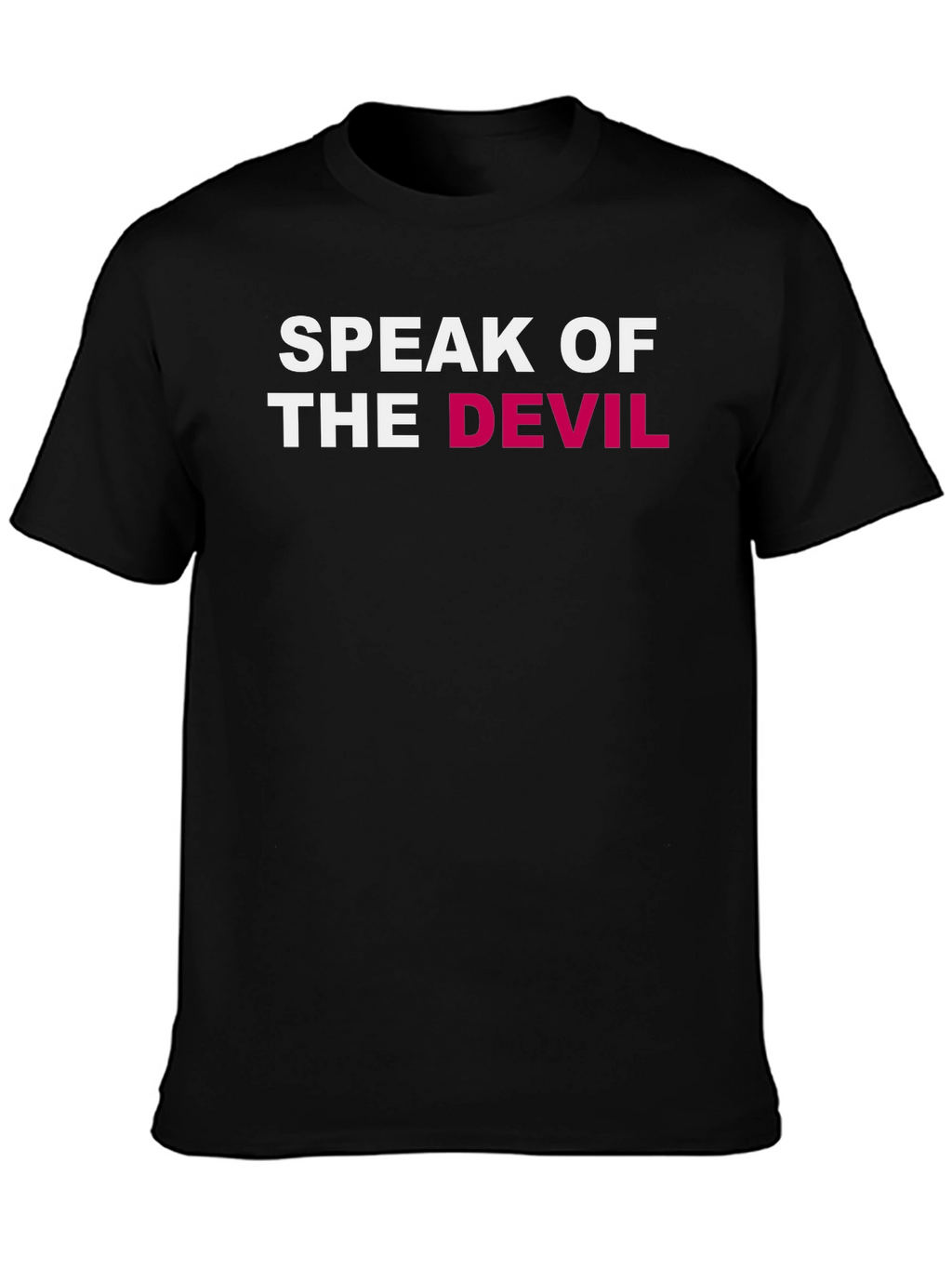 Speak of the Devil Graphic Tee - Black