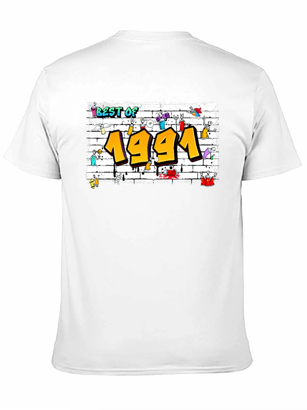 Best of 1991 Graffiti Style Black T-Shirt