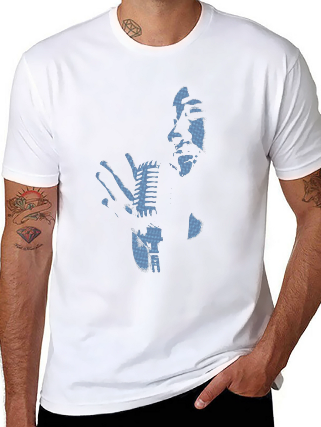 Retro Singer Graphic Black T-Shirt