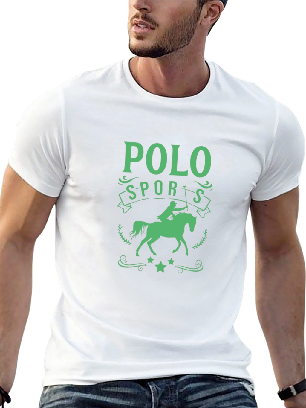 Polo Sports Graphic Tee - Equestrian Style