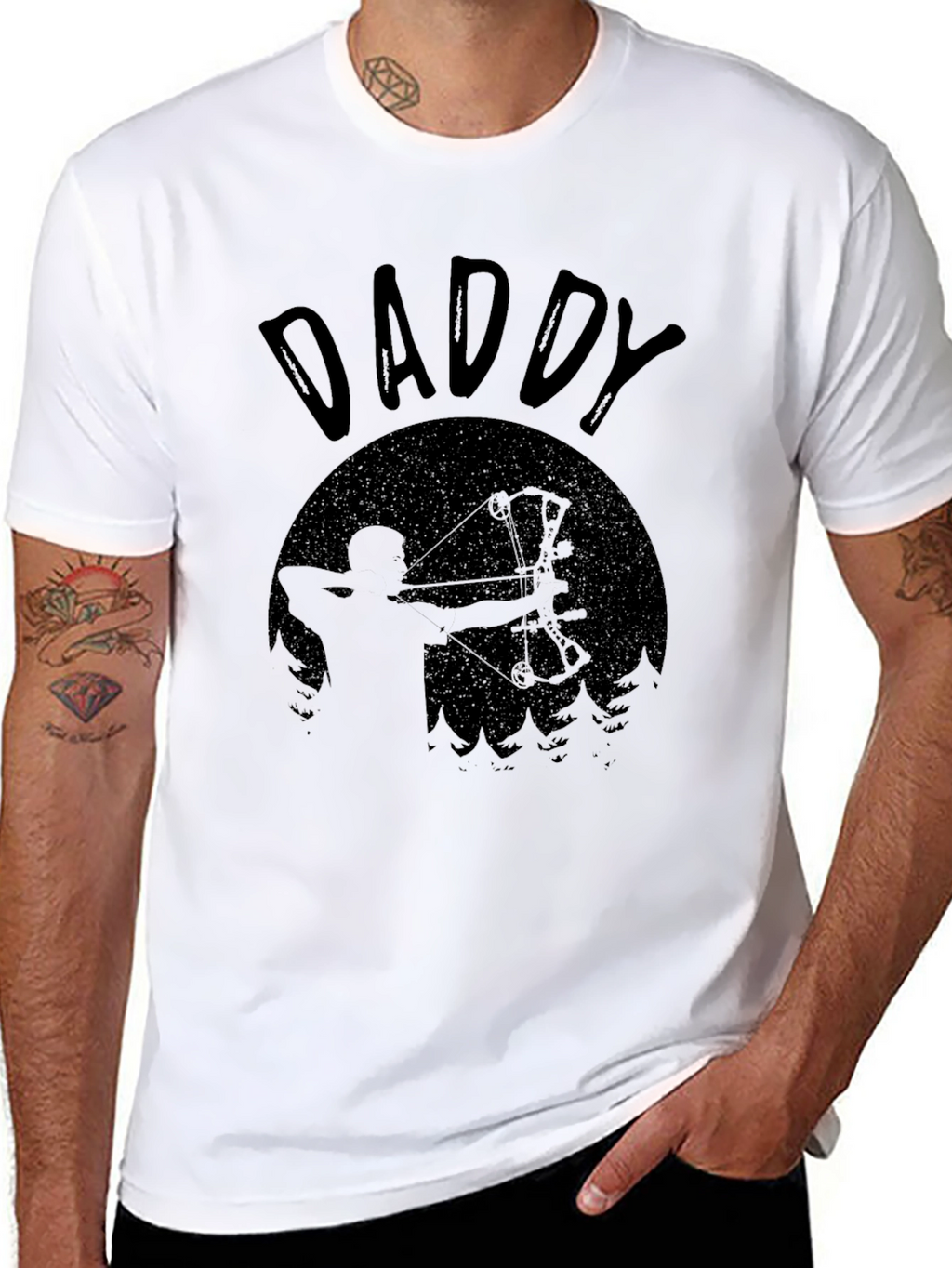 Daddy Archery T-Shirt: Hunting Bow Hunter