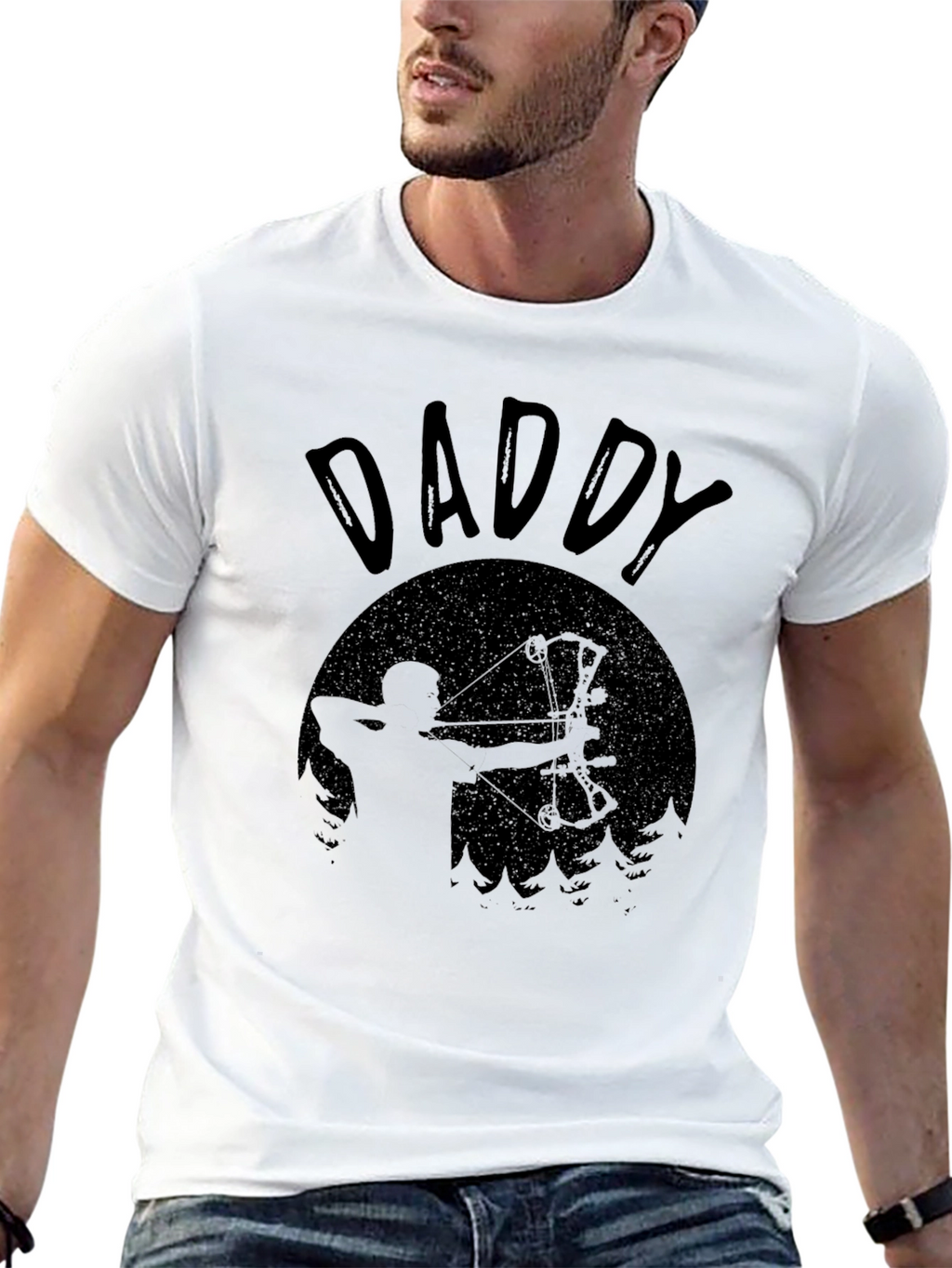 Daddy Archery T-Shirt: Hunting Bow Hunter