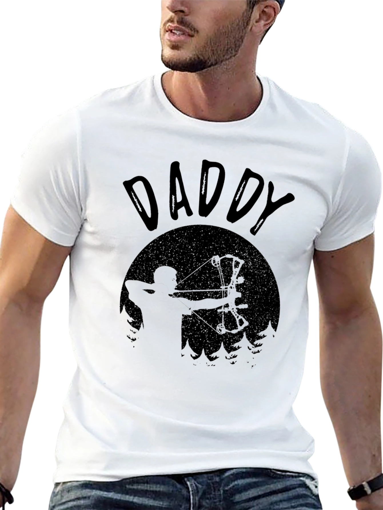 Daddy Archery T-Shirt: Hunting Bow Hunter