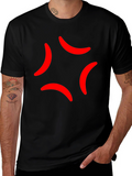 Anger Mark Emoji Black T-Shirt