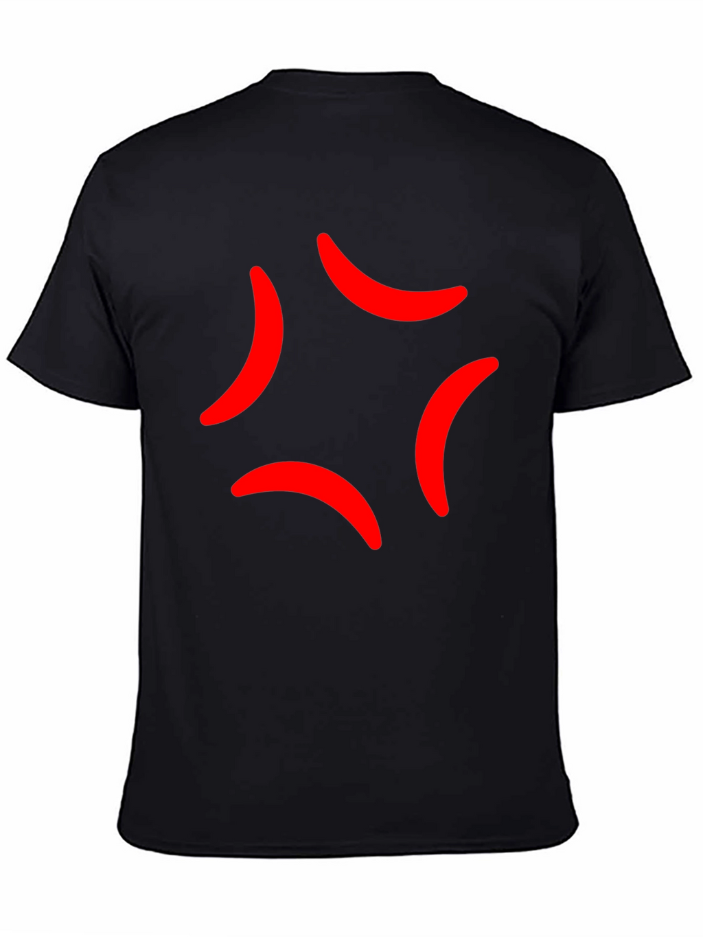 Anger Mark Emoji Black T-Shirt