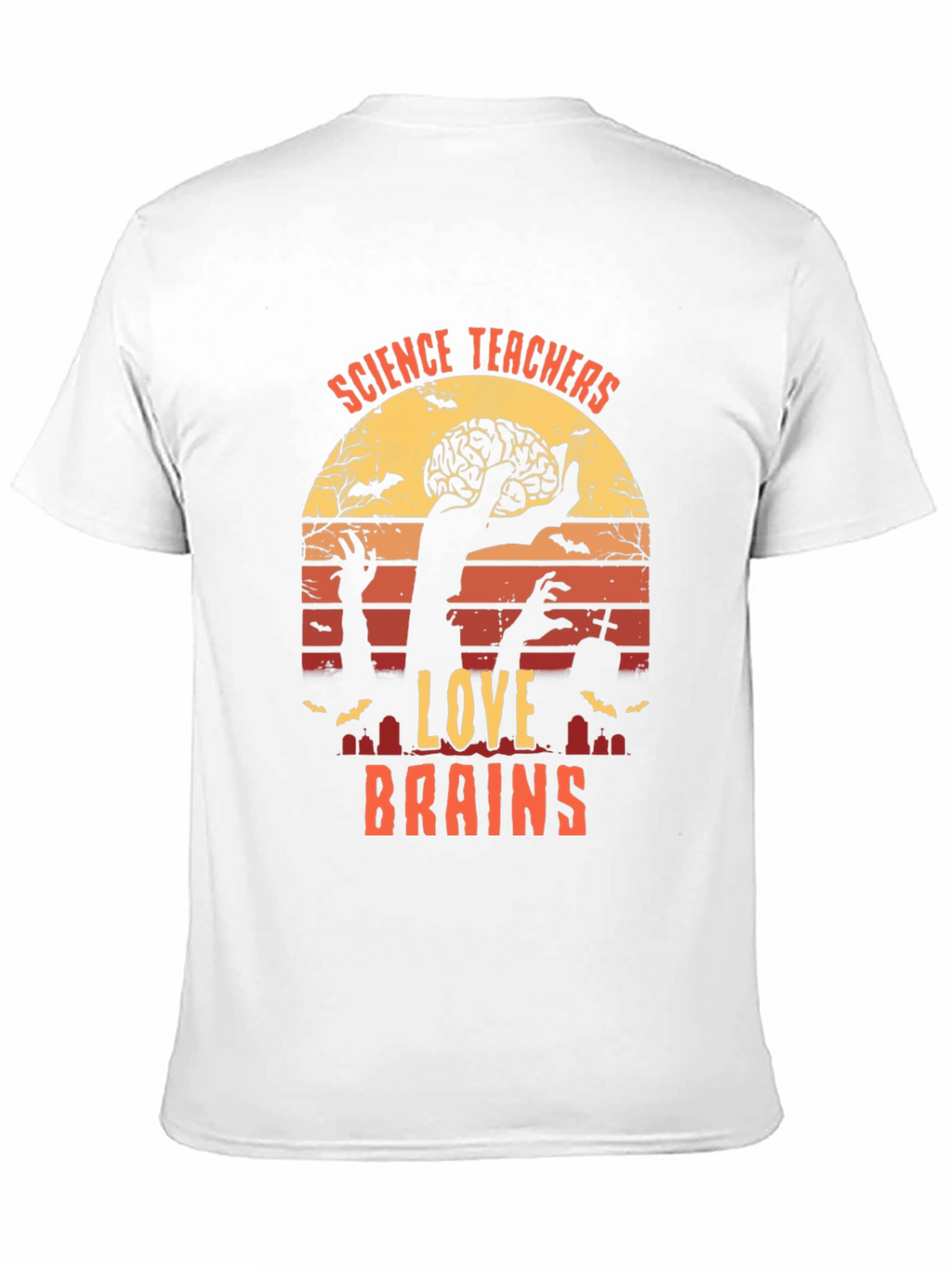 Science Teachers Love Brains Halloween T-Shirt