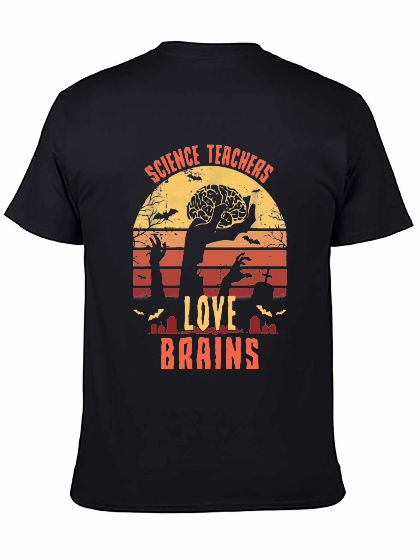Science Teachers Love Brains Halloween T-Shirt