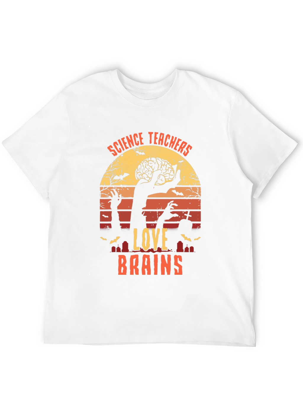 Science Teachers Love Brains Halloween T-Shirt