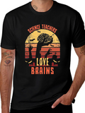 Science Teachers Love Brains Halloween T-Shirt