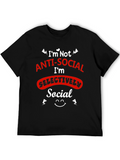 Selectively Social Graphic Tee - Black