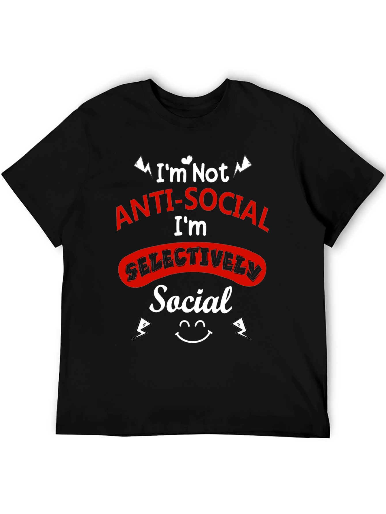 Selectively Social Graphic Tee - Black