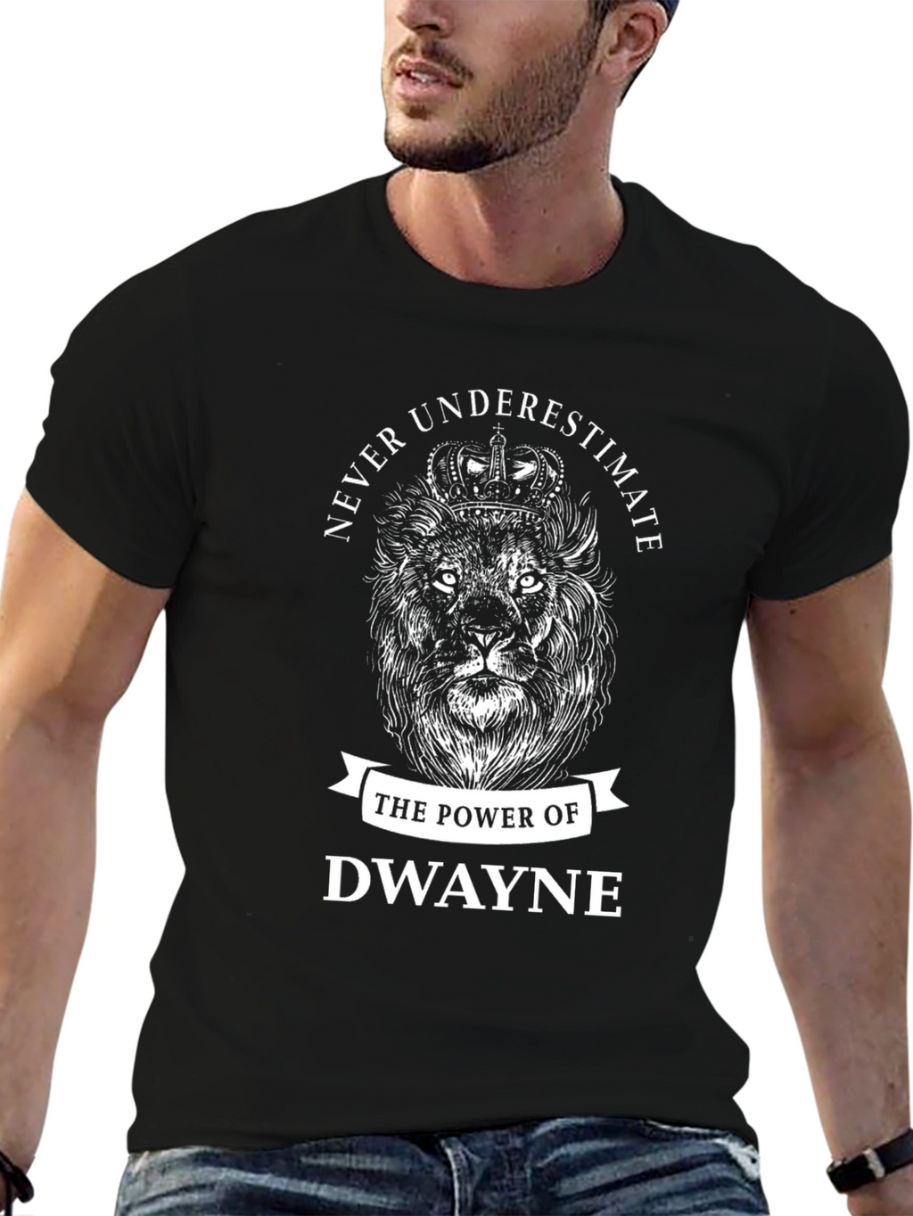 Dwayne Power Lion Graphic T-Shirt