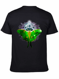 Luna Moth Moon Phases Graphic Tee