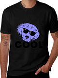 Stay Cool Dog Graphic Tee - Black