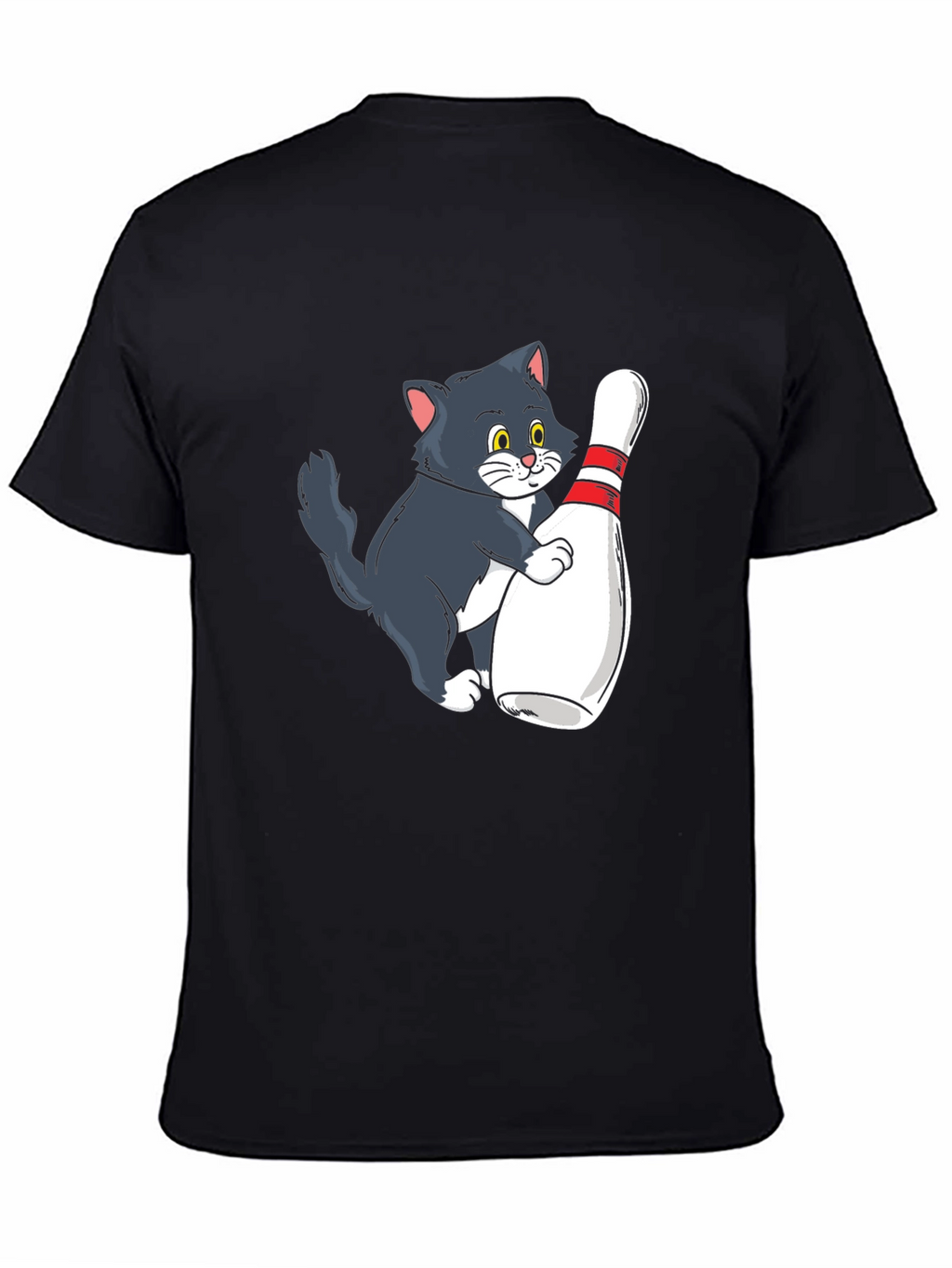 Cute Cat Bowling T-Shirt - Unisex Graphic Tee