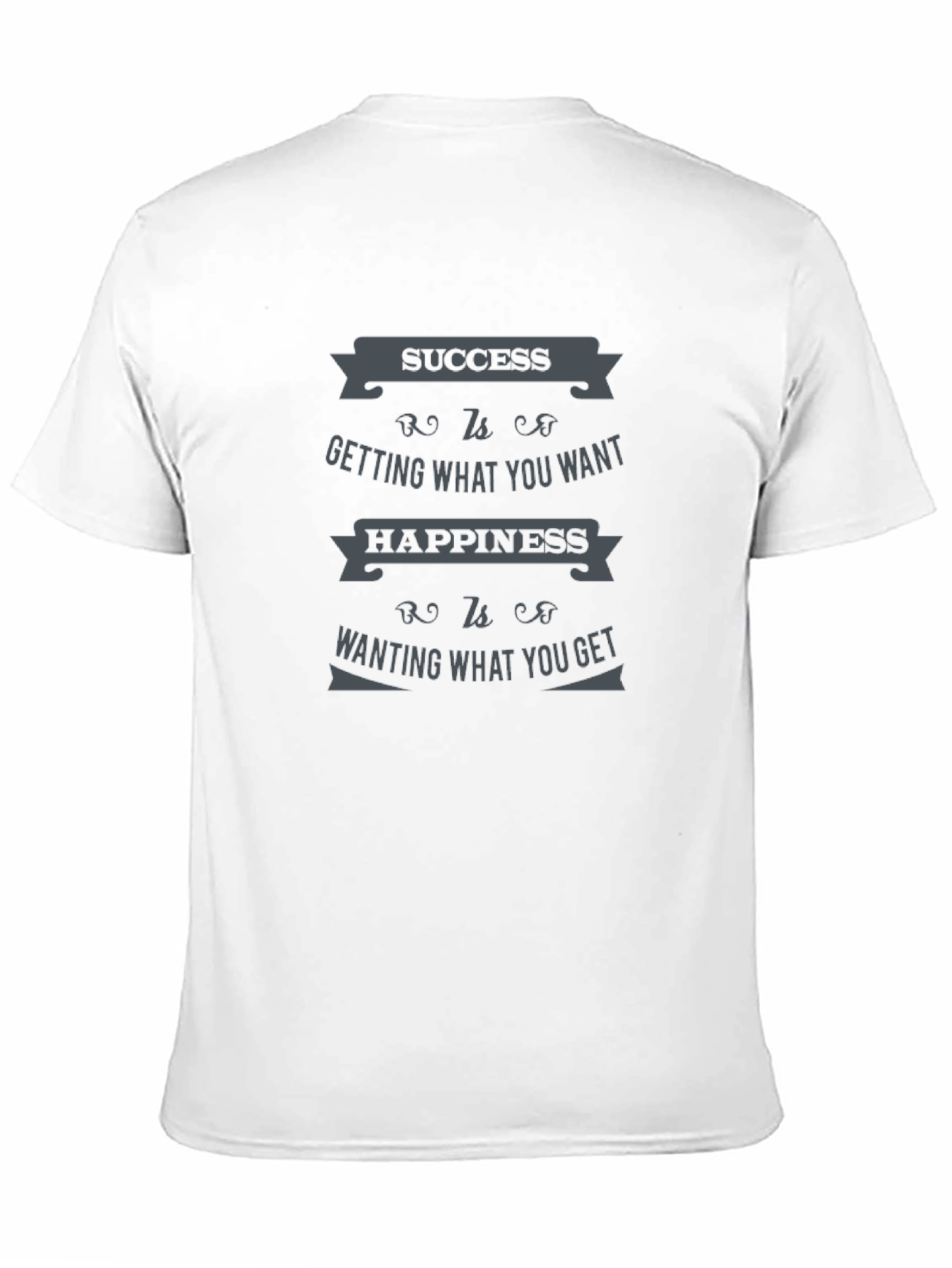 Success & Happiness Quote Graphic T-Shirt