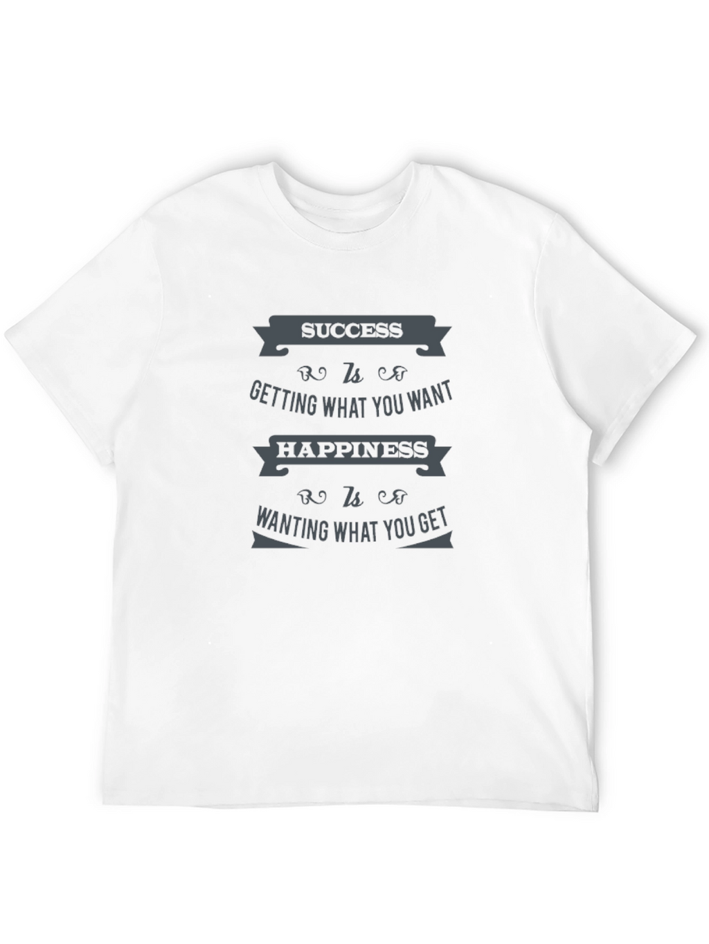 Success & Happiness Quote Graphic T-Shirt