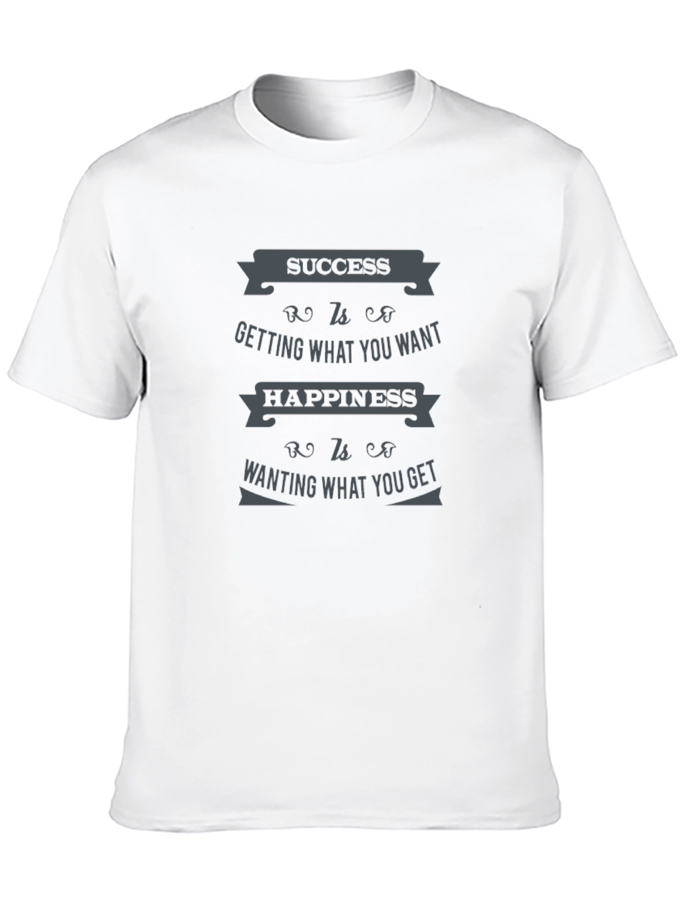 Success & Happiness Quote Graphic T-Shirt