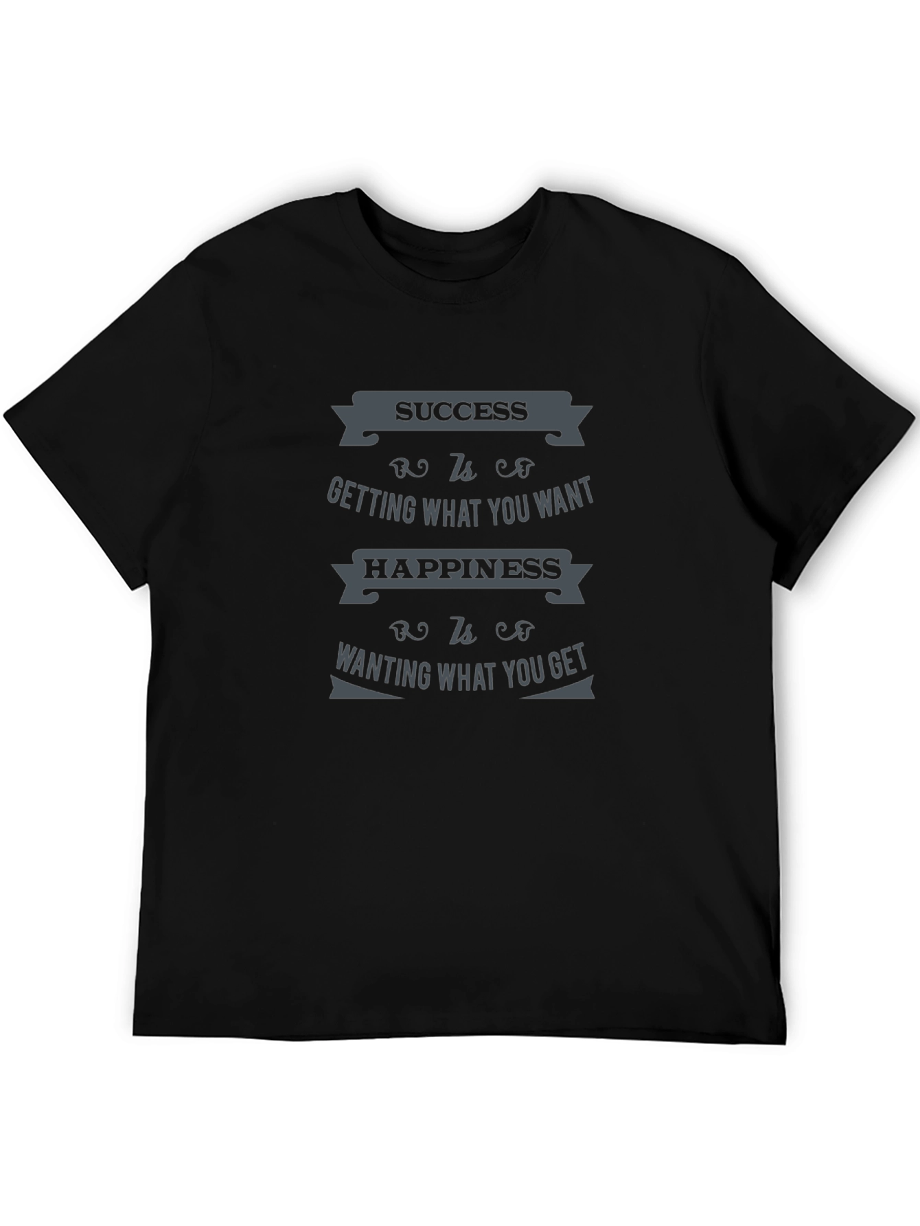 Success & Happiness Quote Graphic T-Shirt