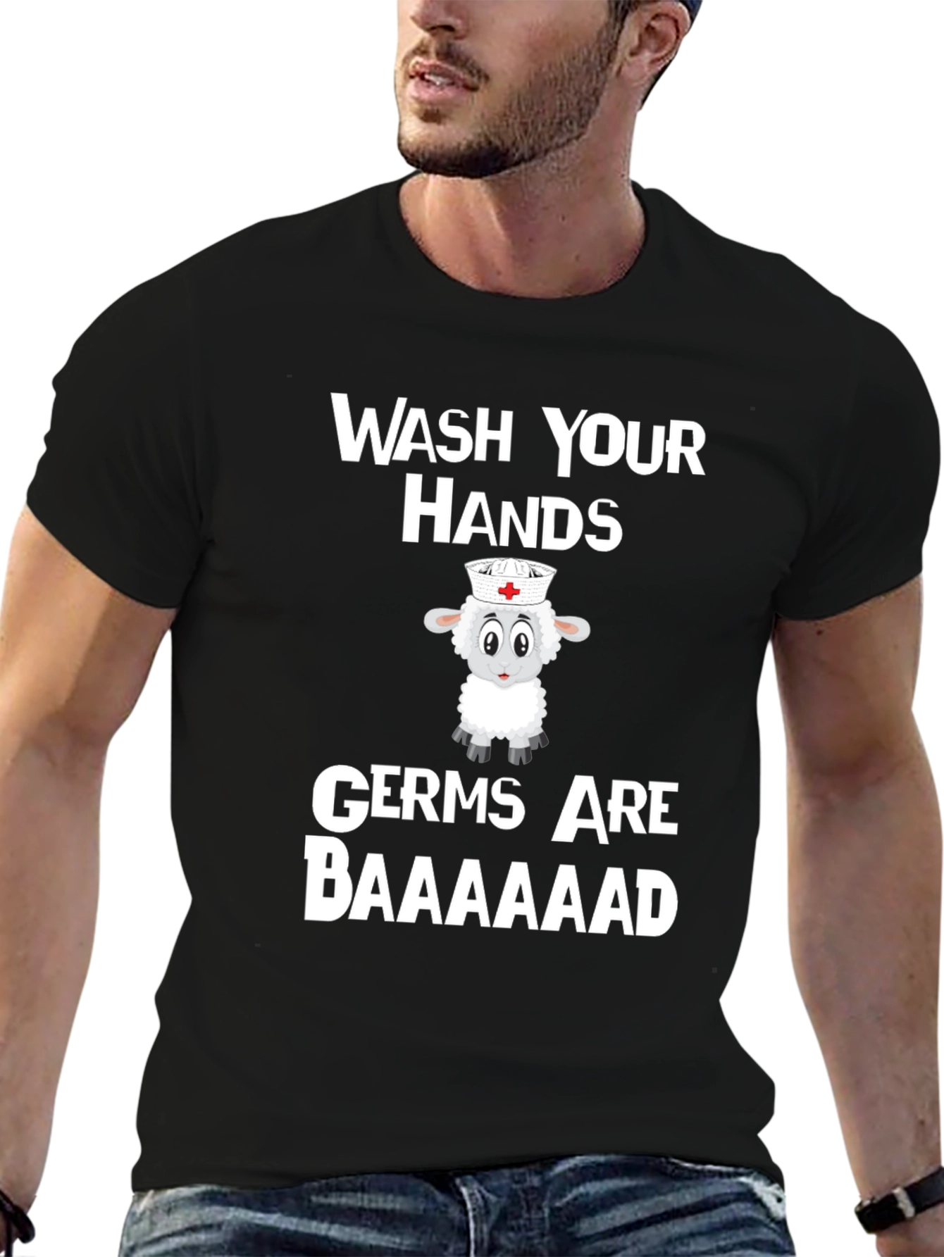 Wash Your Hands! Funny Sheep T-Shirt