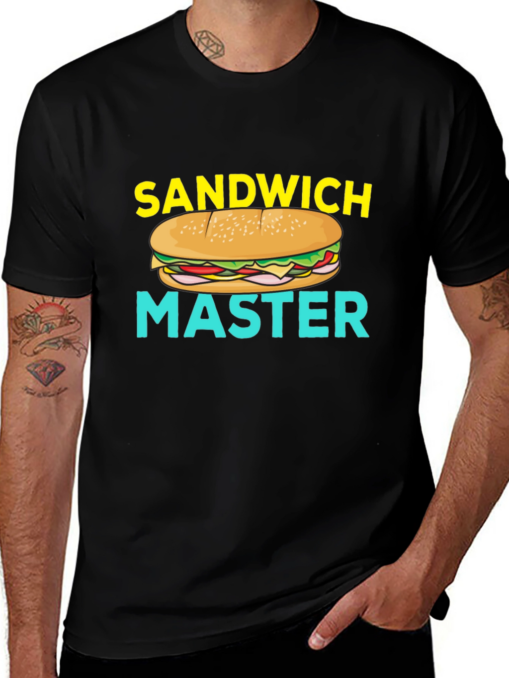 Sandwich Master Graphic T-Shirt - Foodie Gift