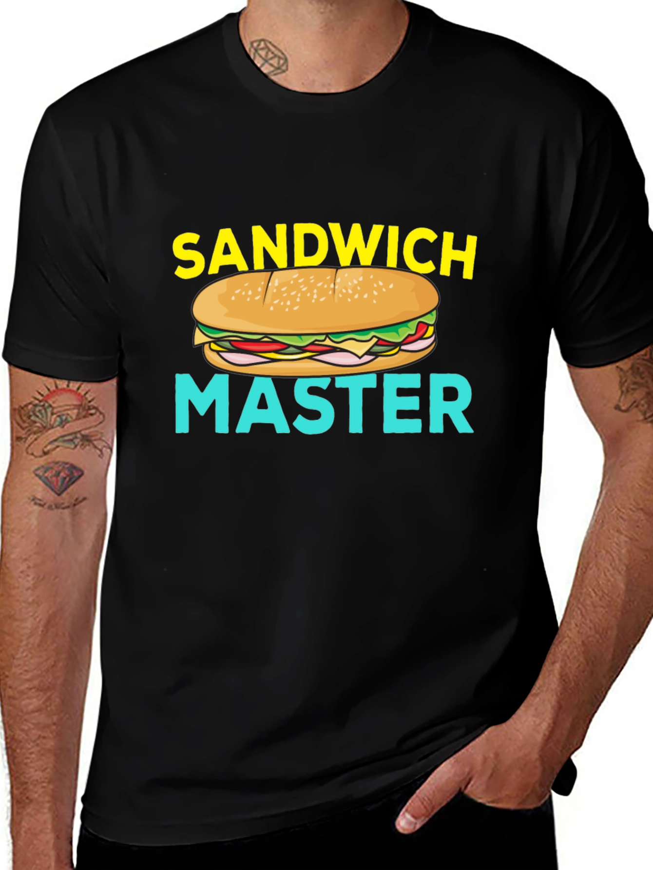 Sandwich Master Graphic T-Shirt - Foodie Gift