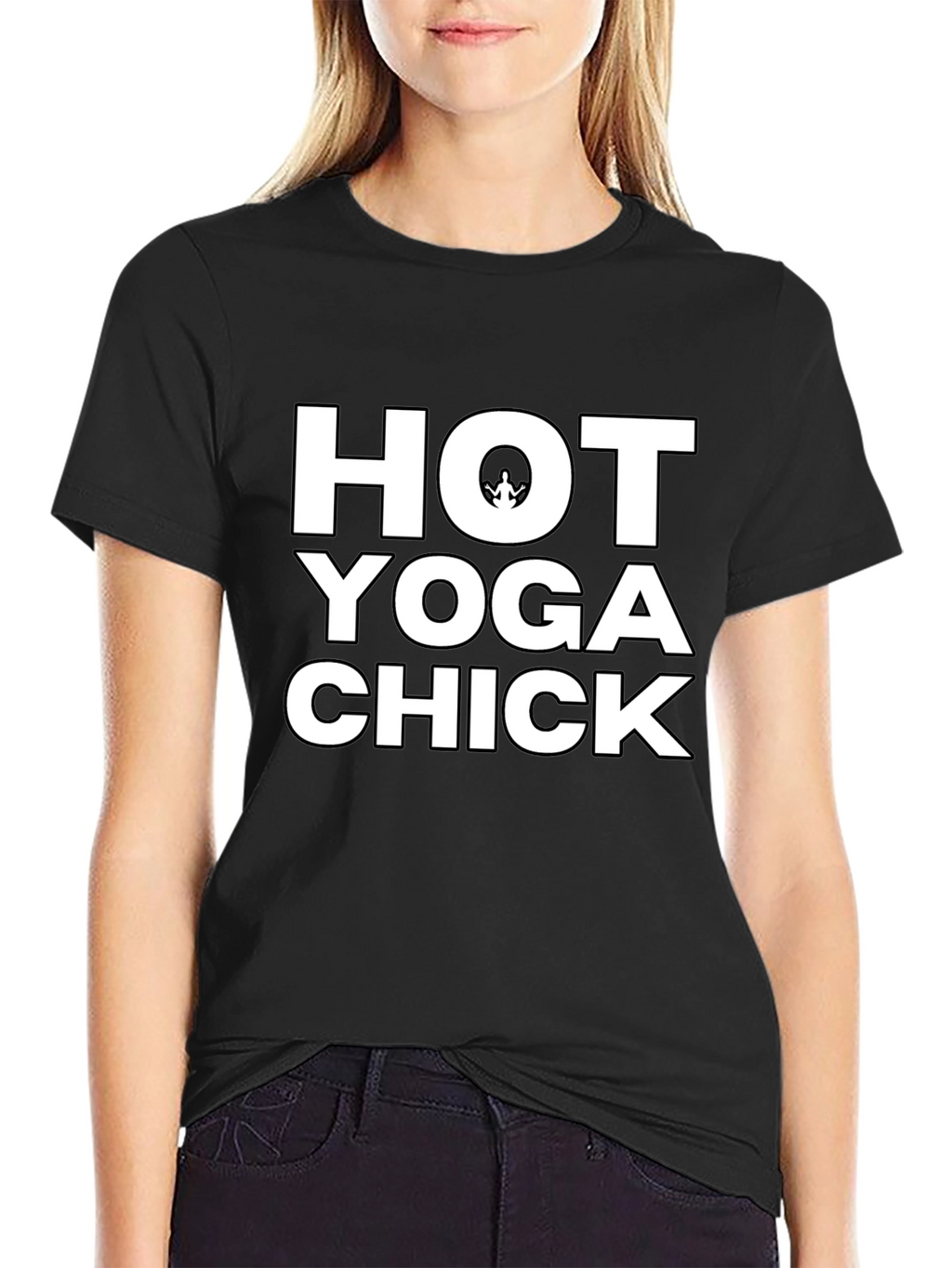 Hot Yoga Chick Black T-Shirt