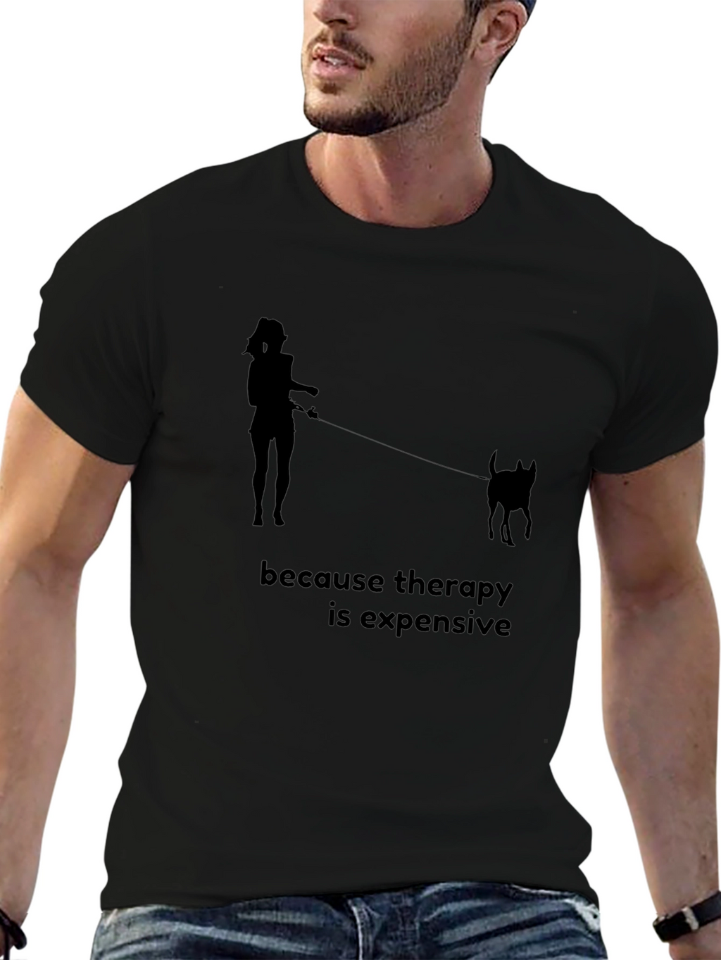 Therapy is Expensive T-Shirt - Dog Lover Tee