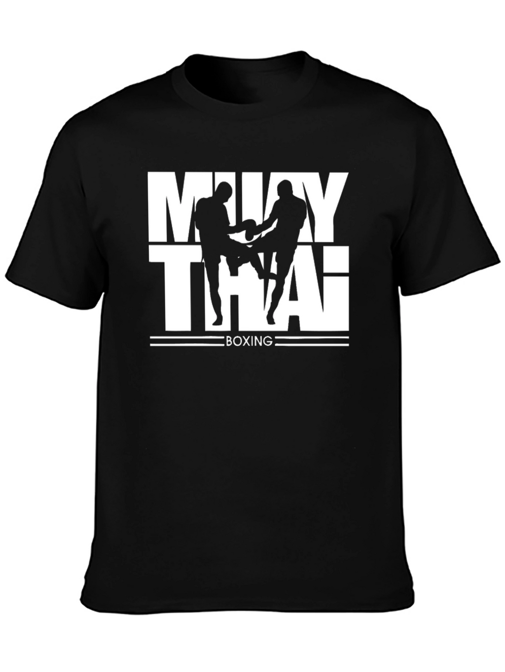 Muay Thai Boxing Graphic T-Shirt - Black
