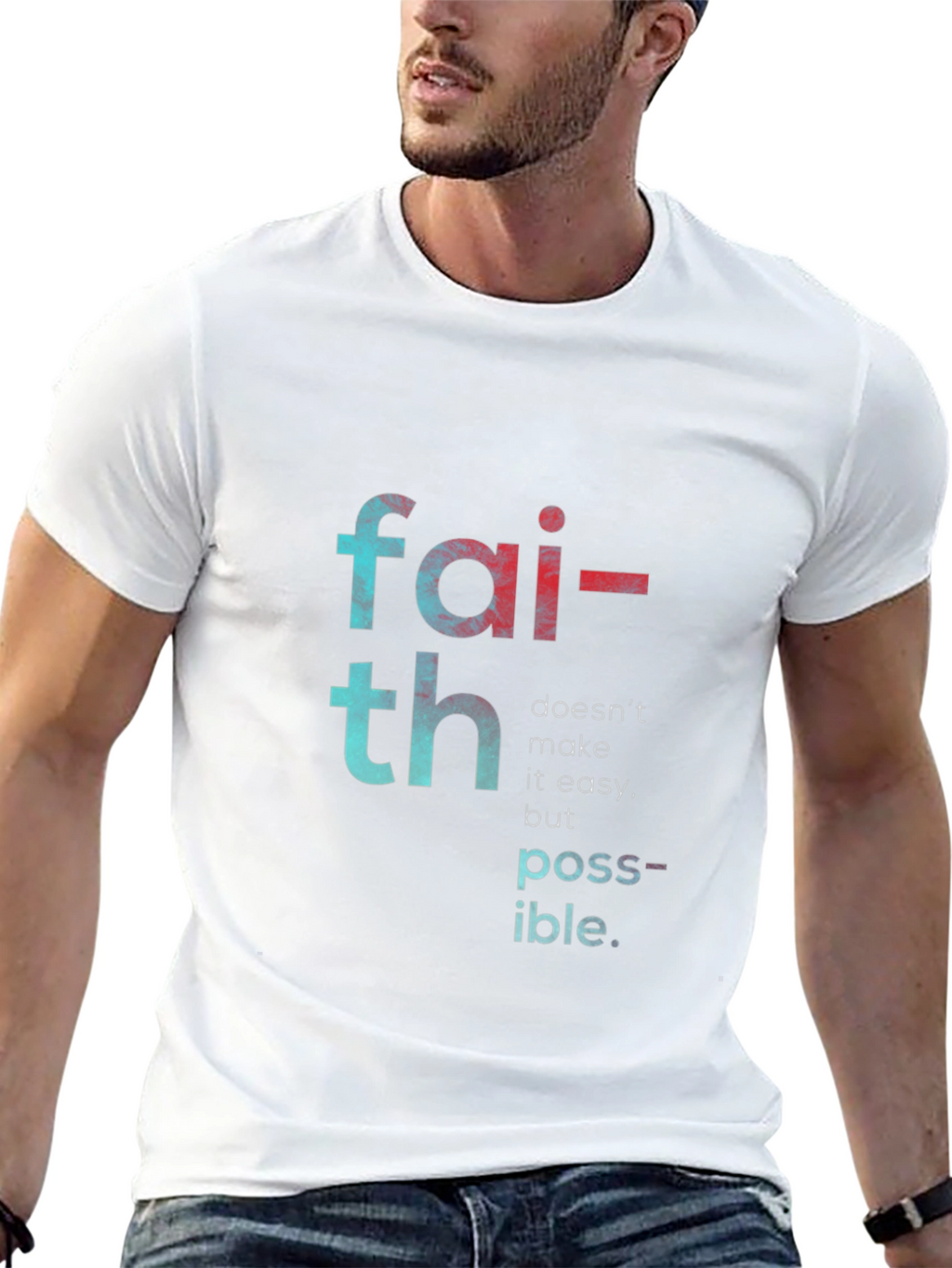 Faith Makes Possible T-Shirt - Black
