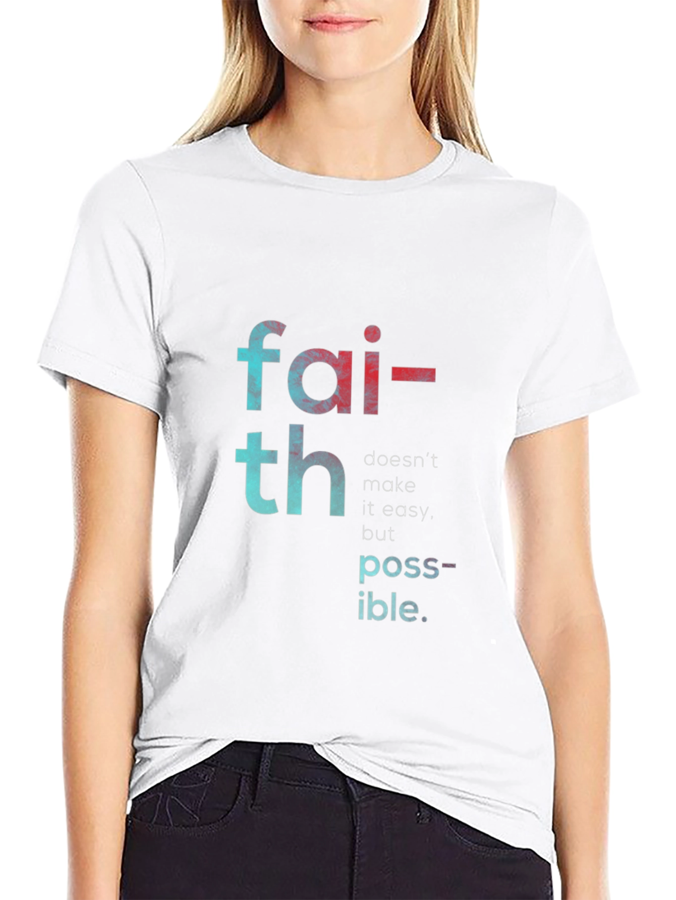 Faith Makes Possible T-Shirt - Black