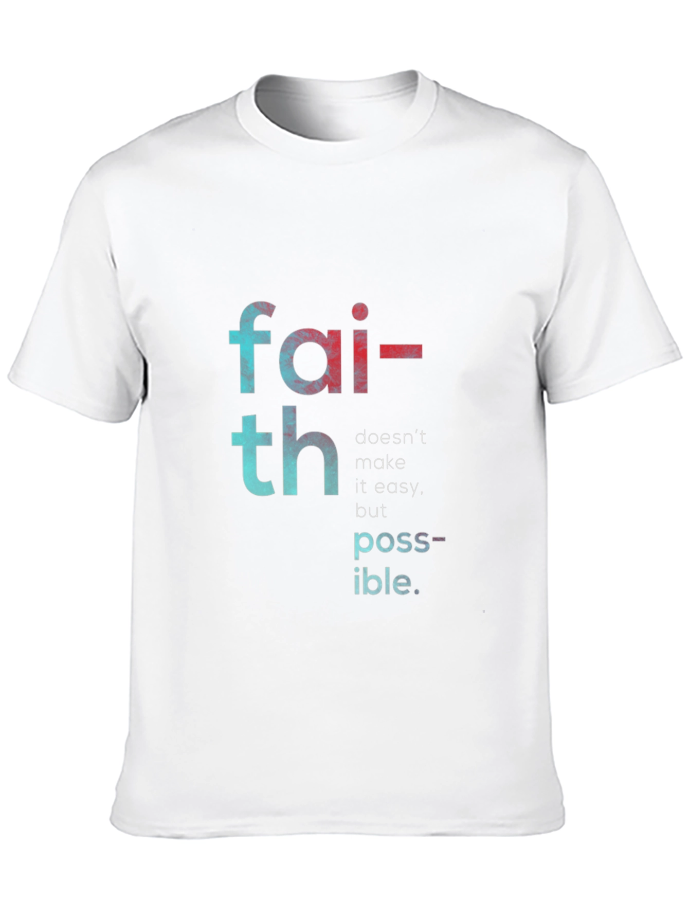 Faith Makes Possible T-Shirt - Black