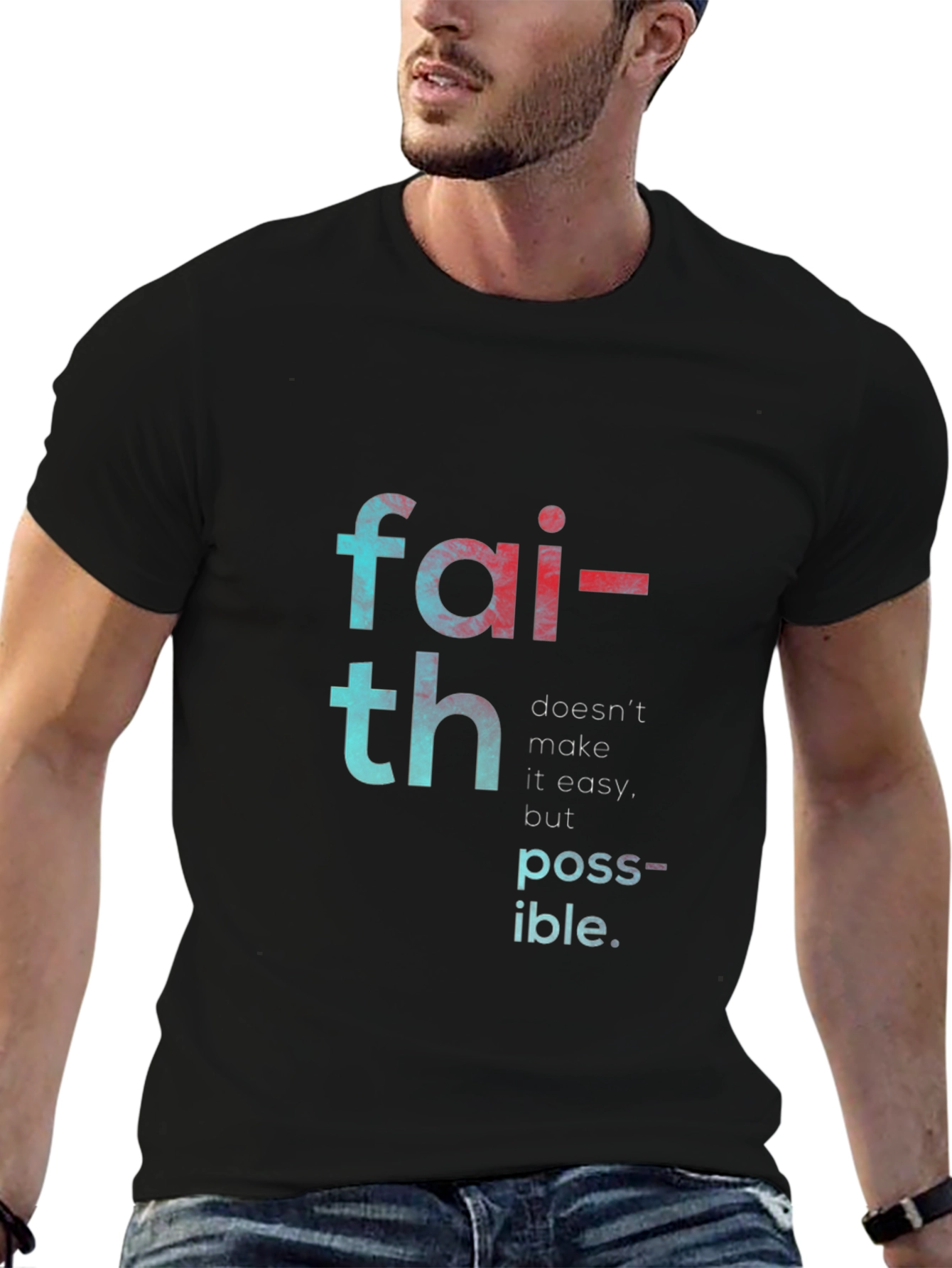 Faith Makes Possible T-Shirt - Black