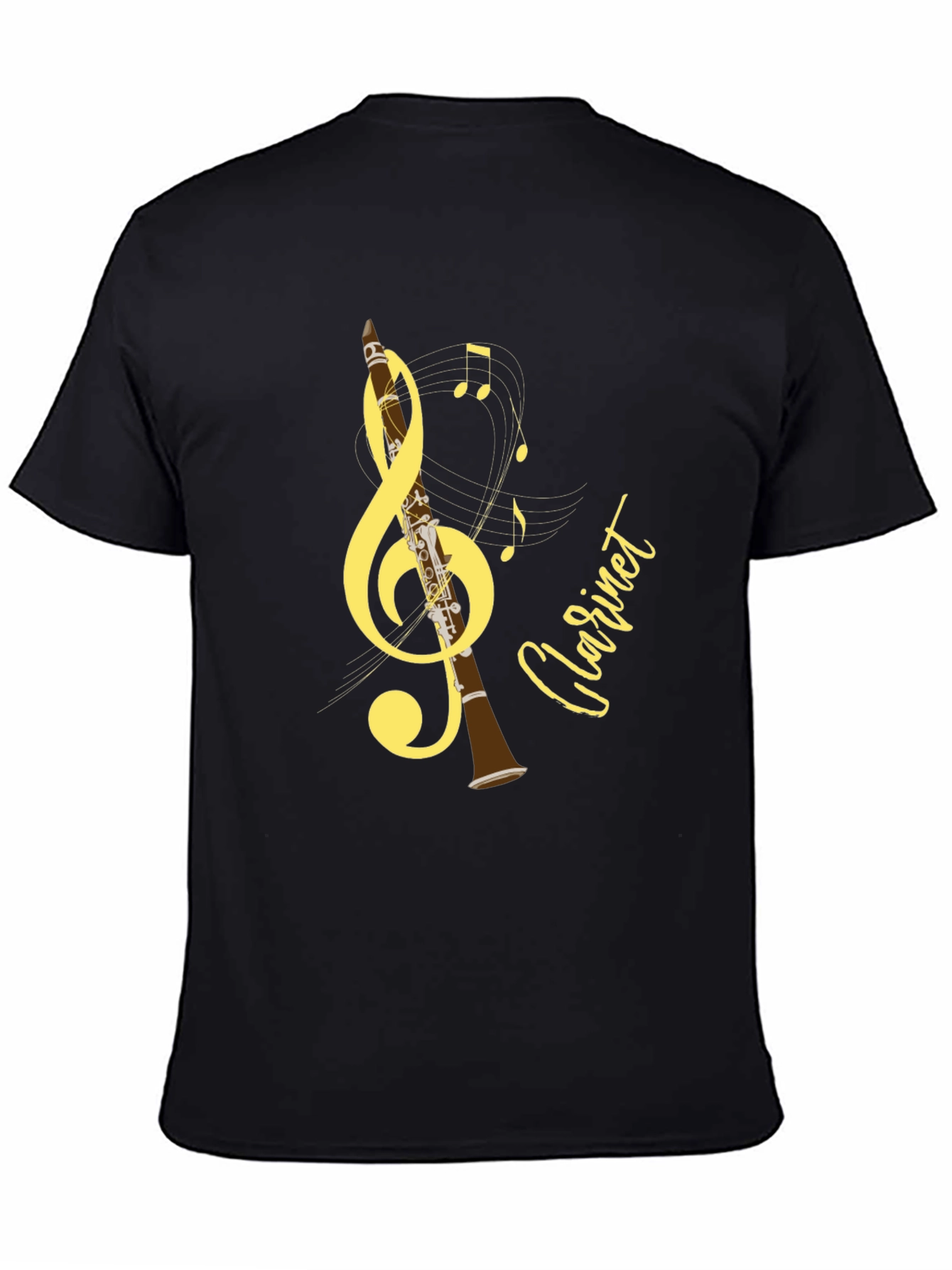 Musical Clarinet T-Shirt - Black