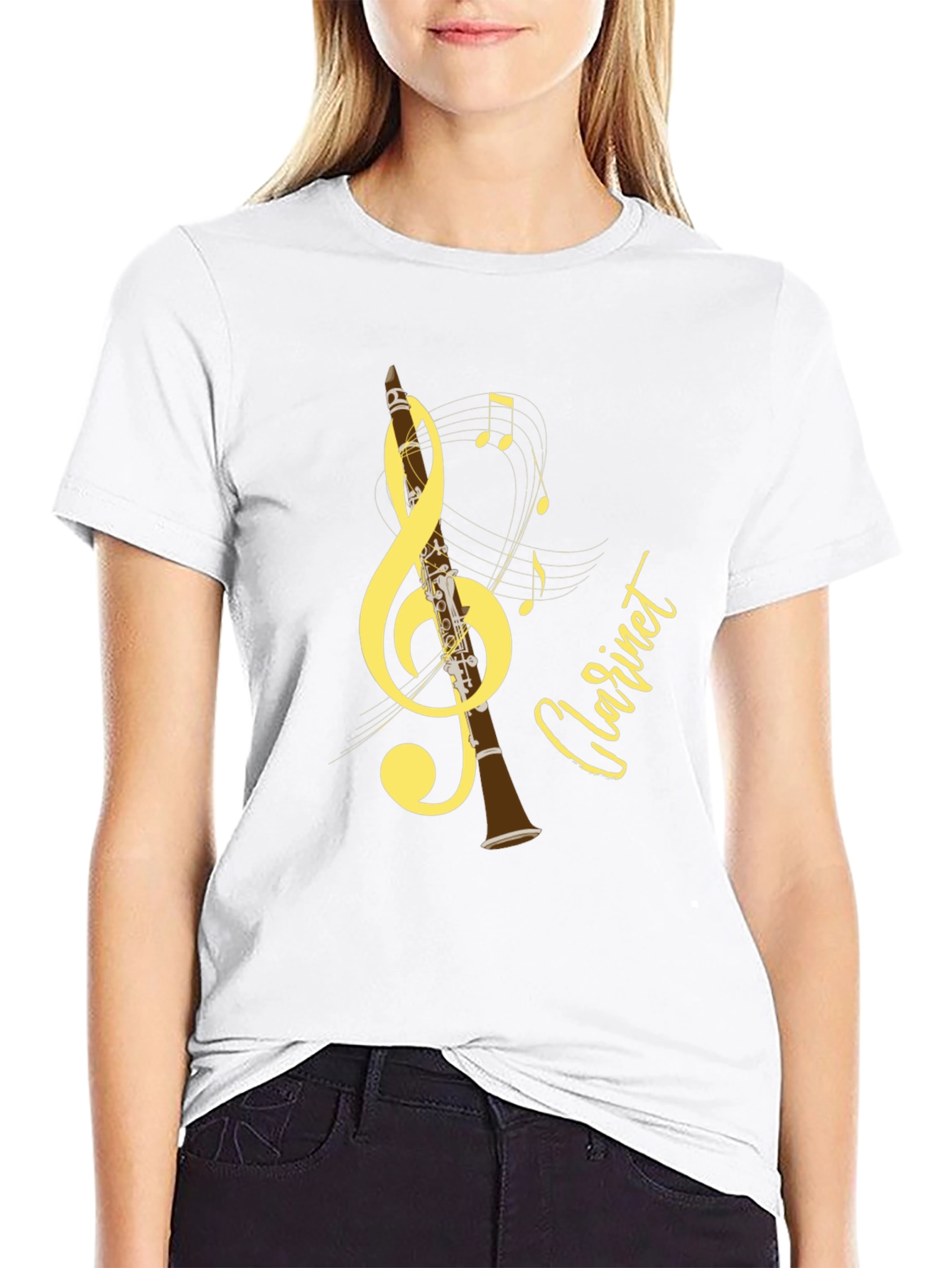 Musical Clarinet T-Shirt - Black